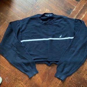 🐳 Nautica Cropped Long Sleeve Sweater